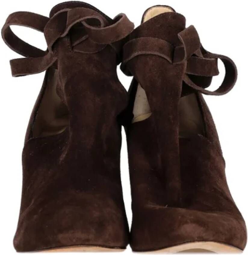 Jimmy Choo Pre-owned Suede boots Brown Dames