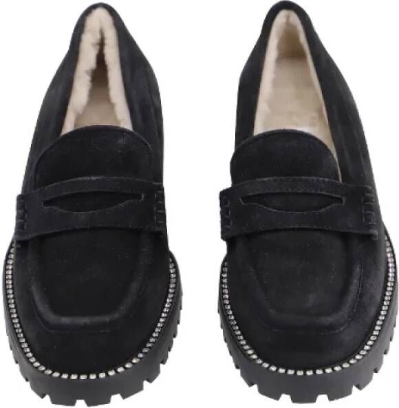 Jimmy Choo Pre-owned Suede espadrilles Black Dames