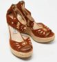 Jimmy Choo Pre-owned Suede espadrilles Brown Dames - Thumbnail 4