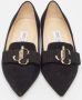 Jimmy Choo Pre-owned Suede flats Black Dames - Thumbnail 3