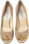 Jimmy Choo Pre-owned Suede heels Beige Dames - Thumbnail 2