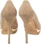 Jimmy Choo Pre-owned Suede heels Beige Dames - Thumbnail 4