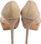 Jimmy Choo Pre-owned Suede heels Beige Dames - Thumbnail 4