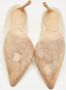 Jimmy Choo Pre-owned Suede heels Beige Dames - Thumbnail 6