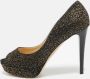 Jimmy Choo Pre-owned Suede heels Black Dames - Thumbnail 2