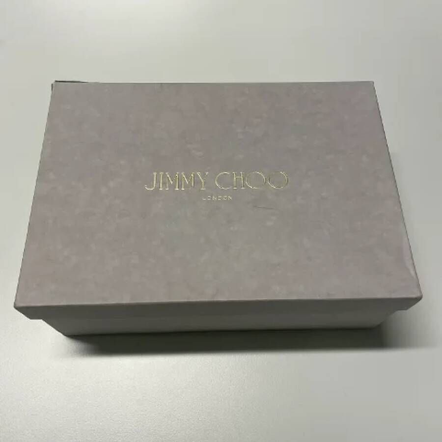 Jimmy Choo Pre-owned Suede heels Black Dames