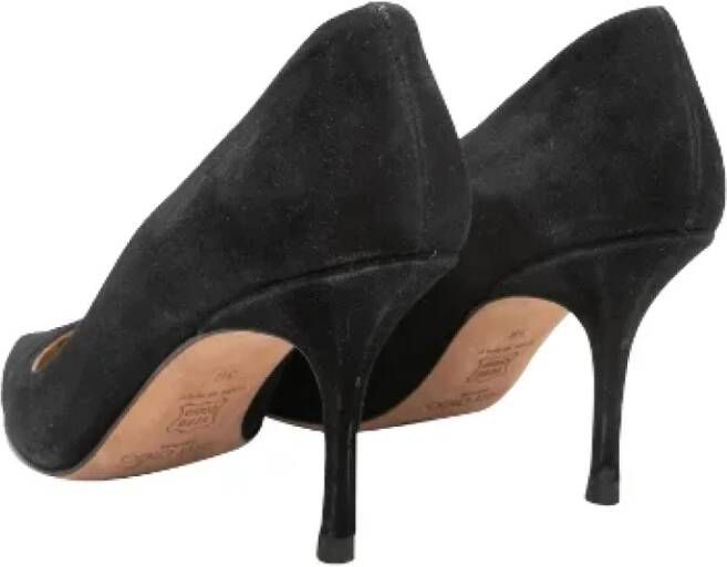 Jimmy Choo Pre-owned Suede heels Black Dames