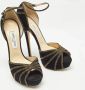 Jimmy Choo Pre-owned Suede heels Black Dames - Thumbnail 4