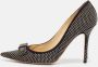 Jimmy Choo Pre-owned Suede heels Black Dames - Thumbnail 2