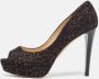 Jimmy Choo Pre-owned Suede heels Black Dames - Thumbnail 2