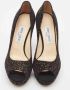 Jimmy Choo Pre-owned Suede heels Black Dames - Thumbnail 3