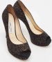 Jimmy Choo Pre-owned Suede heels Black Dames - Thumbnail 4