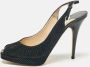 Jimmy Choo Pre-owned Suede heels Black Dames - Thumbnail 2