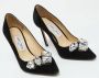 Jimmy Choo Pre-owned Suede heels Black Dames - Thumbnail 4