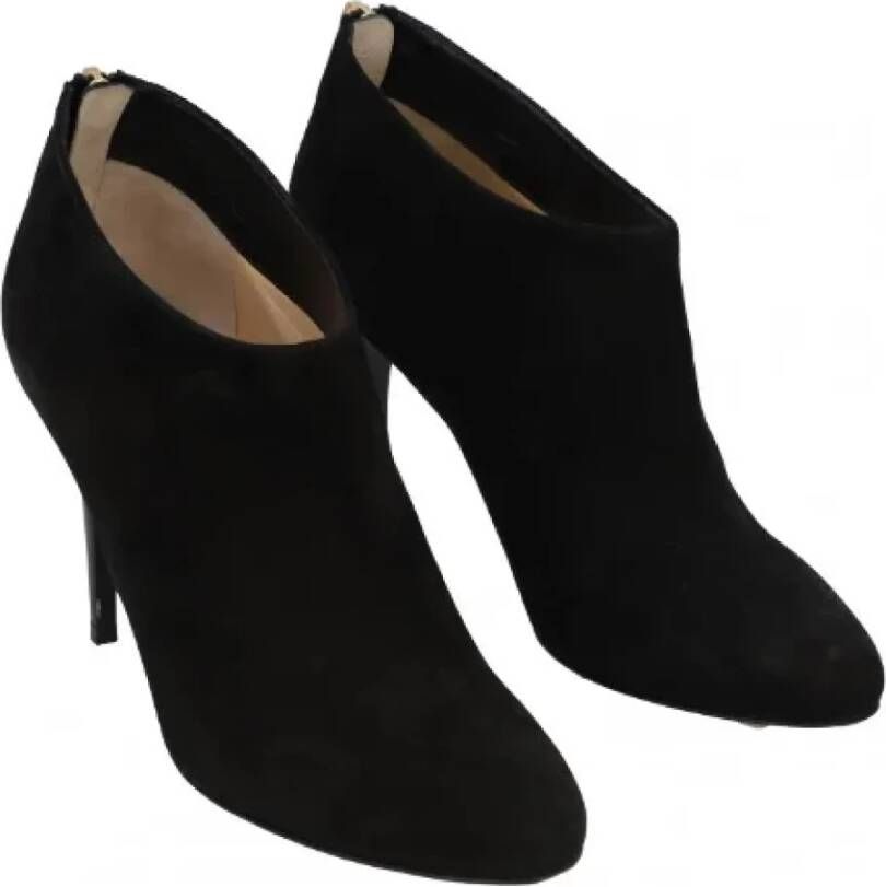 Jimmy Choo Pre-owned Suede heels Black Dames