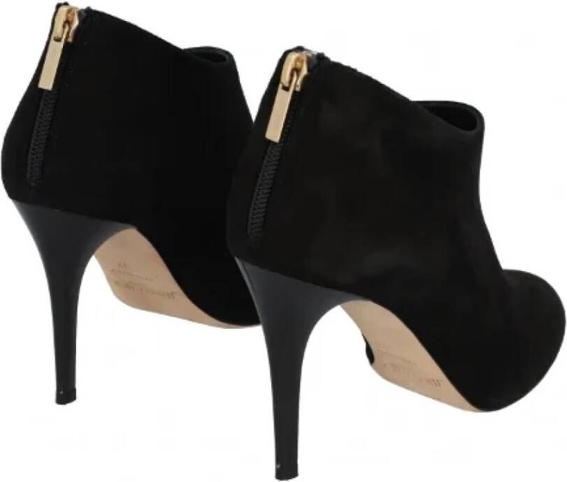 Jimmy Choo Pre-owned Suede heels Black Dames