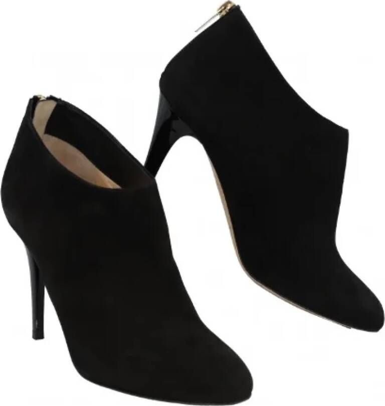 Jimmy Choo Pre-owned Suede heels Black Dames