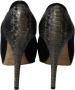 Jimmy Choo Pre-owned Suede heels Black Dames - Thumbnail 4