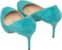 Jimmy Choo Pre-owned Suede heels Blue Dames - Thumbnail 3