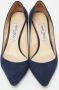 Jimmy Choo Pre-owned Suede heels Blue Dames - Thumbnail 3