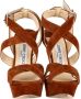 Jimmy Choo Pre-owned Suede heels Brown Dames - Thumbnail 3