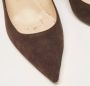 Jimmy Choo Pre-owned Suede heels Brown Dames - Thumbnail 6