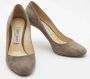 Jimmy Choo Pre-owned Suede heels Gray Dames - Thumbnail 4