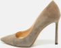 Jimmy Choo Pre-owned Suede heels Gray Dames - Thumbnail 2