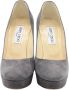 Jimmy Choo Pre-owned Suede heels Gray Dames - Thumbnail 2