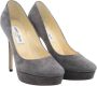 Jimmy Choo Pre-owned Suede heels Gray Dames - Thumbnail 3