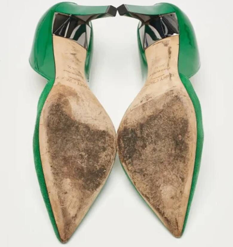 Jimmy Choo Pre-owned Suede heels Green Dames