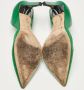 Jimmy Choo Pre-owned Suede heels Green Dames - Thumbnail 4