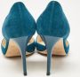 Jimmy Choo Pre-owned Suede heels Green Dames - Thumbnail 3