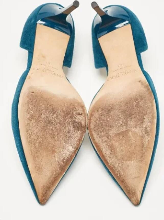 Jimmy Choo Pre-owned Suede heels Green Dames