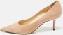 Jimmy Choo Pre-owned Suede heels Pink Dames - Thumbnail 2