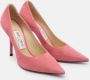 Jimmy Choo Pre-owned Suede heels Pink Dames - Thumbnail 4