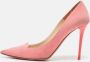 Jimmy Choo Pre-owned Suede heels Pink Dames - Thumbnail 2