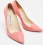 Jimmy Choo Pre-owned Suede heels Pink Dames - Thumbnail 4