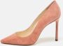 Jimmy Choo Pre-owned Suede heels Pink Dames - Thumbnail 2