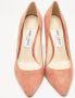 Jimmy Choo Pre-owned Suede heels Pink Dames - Thumbnail 3