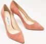 Jimmy Choo Pre-owned Suede heels Pink Dames - Thumbnail 4