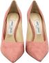 Jimmy Choo Pre-owned Suede heels Pink Dames - Thumbnail 4