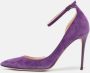 Jimmy Choo Pre-owned Suede heels Purple Dames - Thumbnail 2