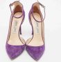 Jimmy Choo Pre-owned Suede heels Purple Dames - Thumbnail 3