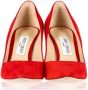 Jimmy Choo Pre-owned Suede heels Red Dames - Thumbnail 2