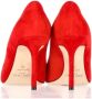 Jimmy Choo Pre-owned Suede heels Red Dames - Thumbnail 4