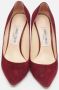 Jimmy Choo Pre-owned Suede heels Red Dames - Thumbnail 2