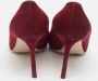 Jimmy Choo Pre-owned Suede heels Red Dames - Thumbnail 4