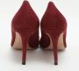 Jimmy Choo Pre-owned Suede heels Red Dames - Thumbnail 4