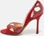 Jimmy Choo Pre-owned Suede heels Red Dames - Thumbnail 2